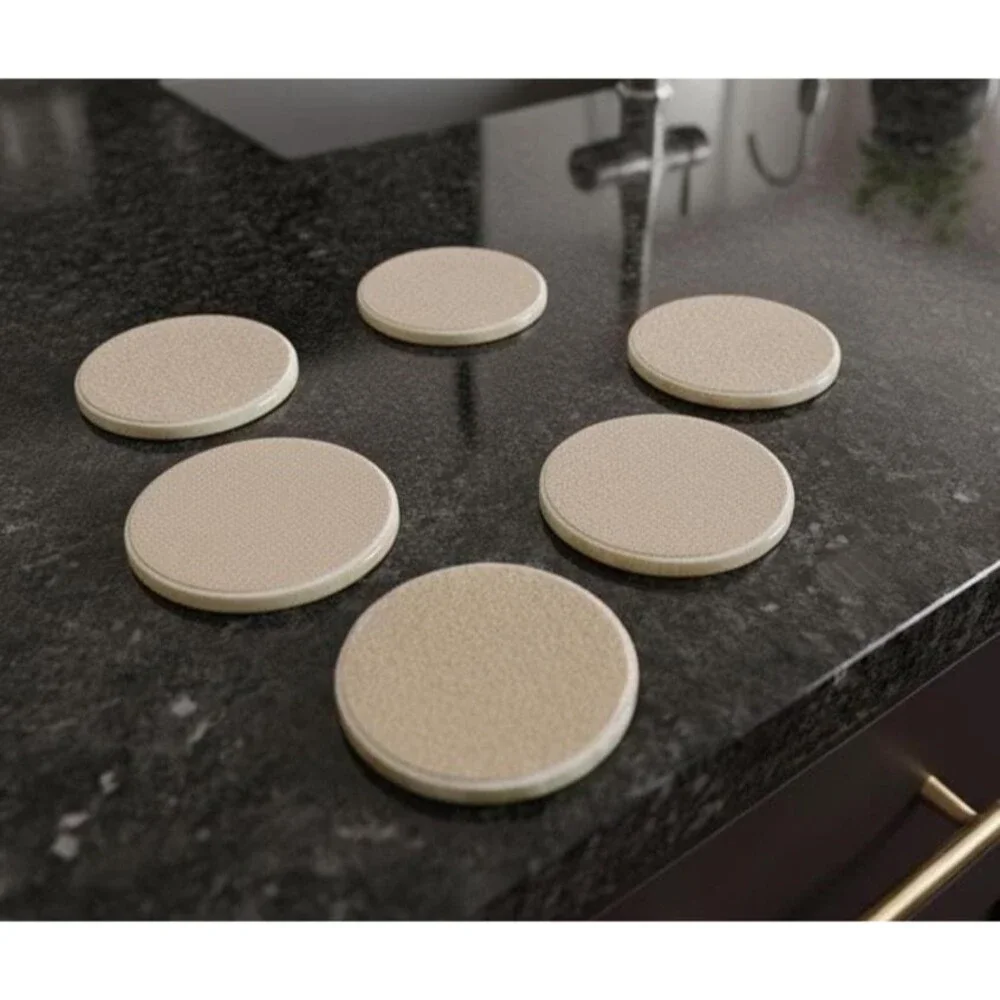 Green Onyx Coasters Set of 6 with Holder | Heavy Natural Stone Drink Coasters
